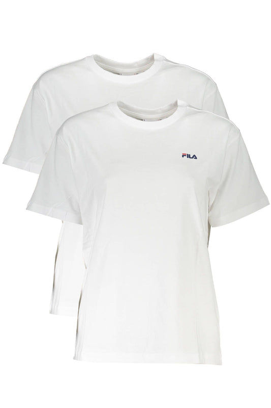 White Cotton Women T-Shirt