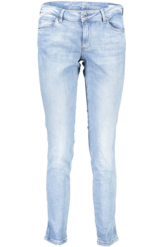 Light Blue Cotton Women Jeans