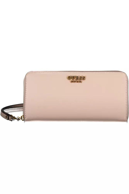 Pink Polyethylene Women Wallet