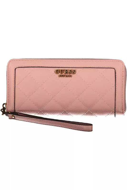 Pink Polyethylene Women Wallet