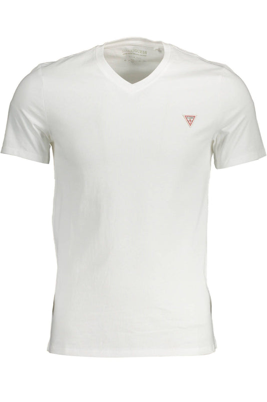 White Cotton Men T-Shirt