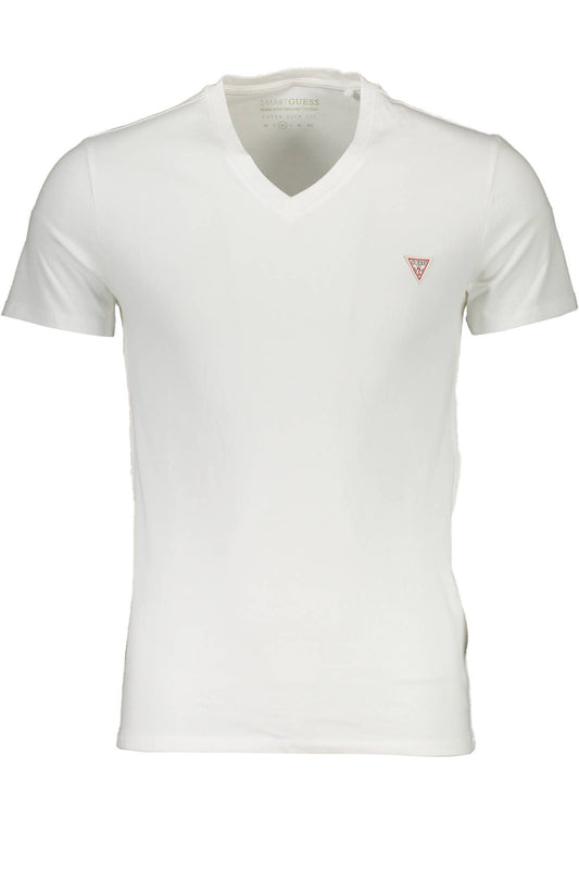 White Cotton Men T-Shirt