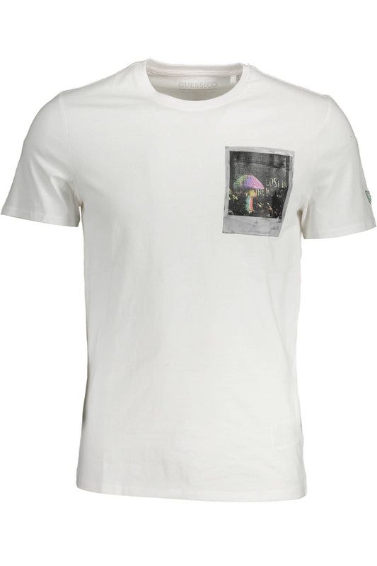 White Cotton Men T-Shirt