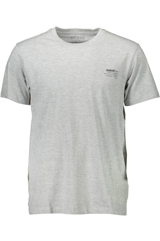 Gray Cotton Men T-Shirt