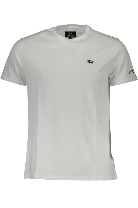 White Cotton Men T-Shirt