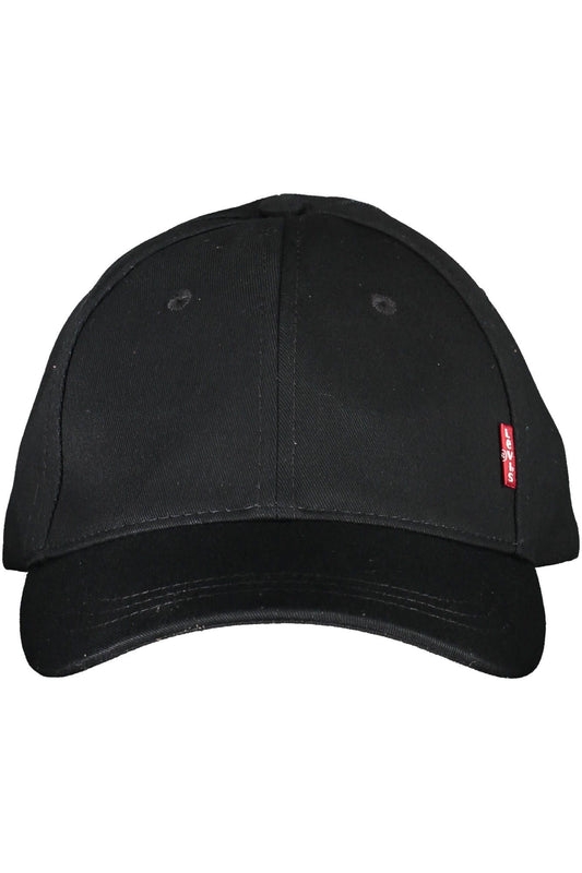 Black Cotton Men Cap