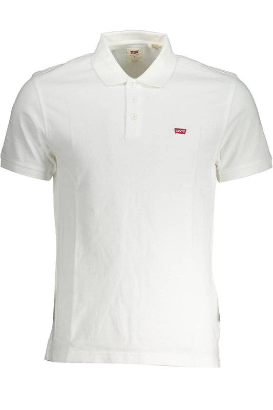 White Cotton Men Polo