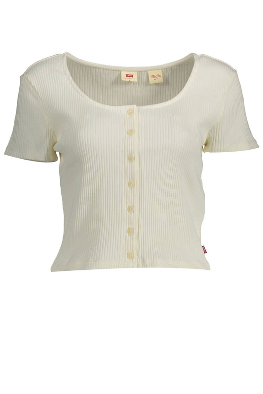 White Cotton Women Top