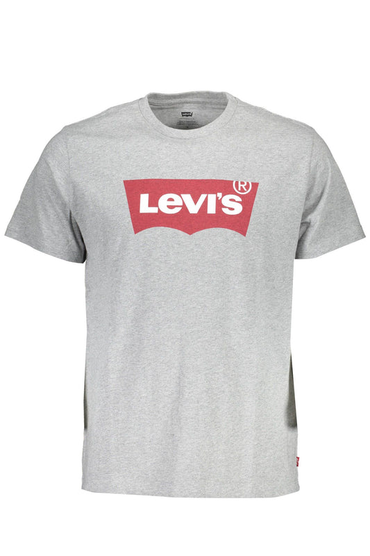 Gray Cotton Men T-Shirt