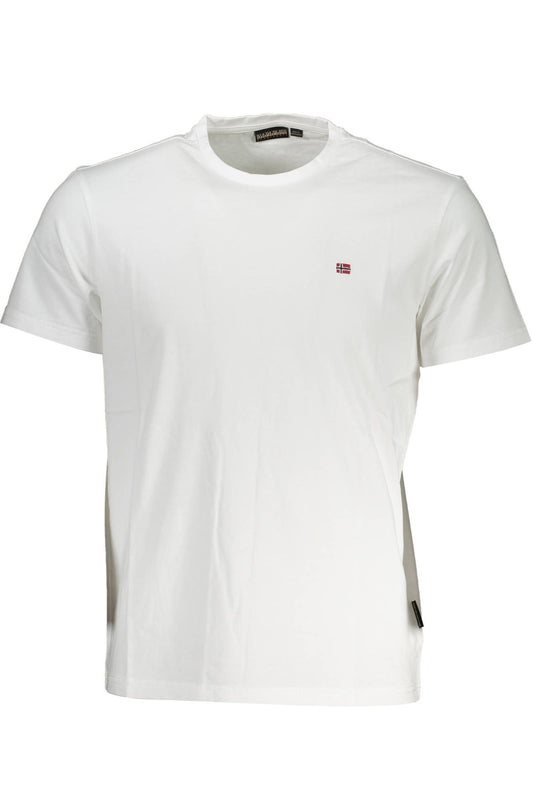 White Cotton Men T-Shirt