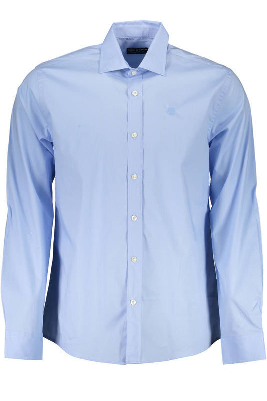 Light Blue Cotton Men Shirt