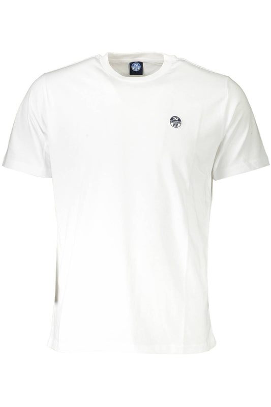 White Cotton Men T-Shirt