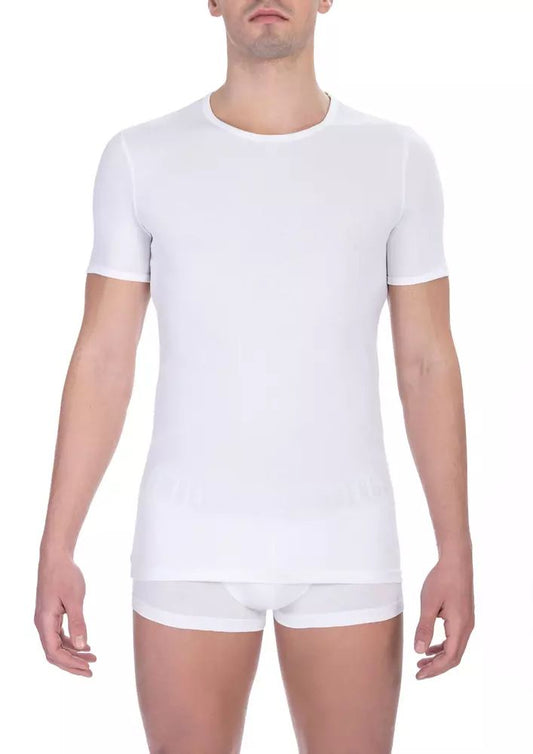 White Cotton Men's T-Shirt