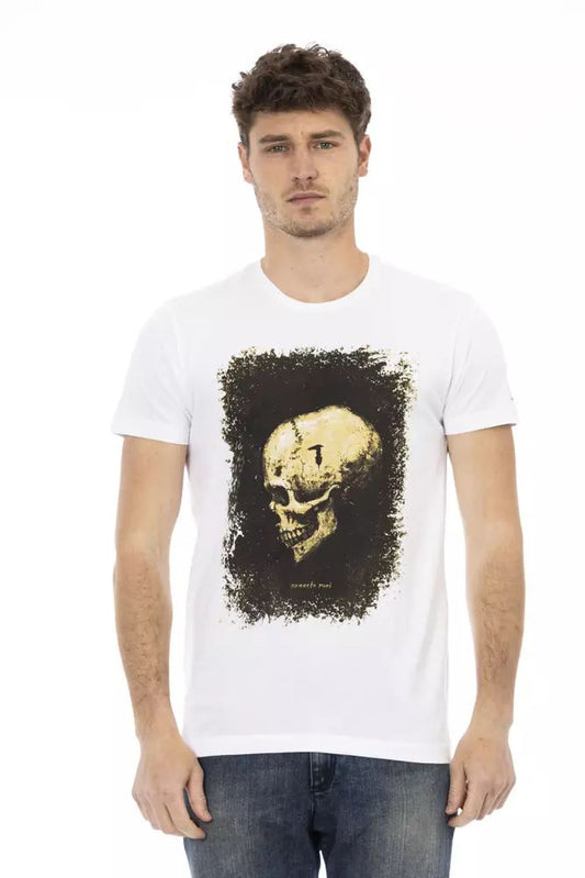 White Cotton Men's T-Shirt