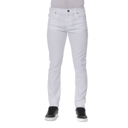 White Cotton Men Jeans