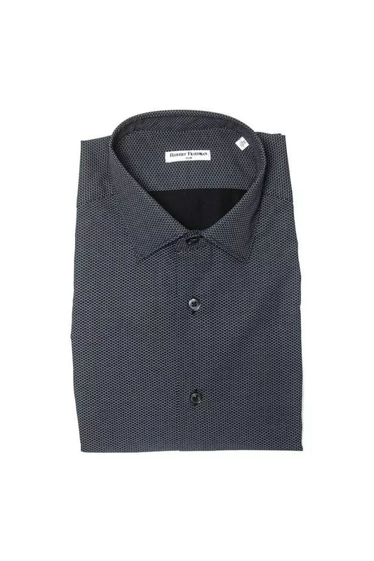 Black Cotton Men Shirt