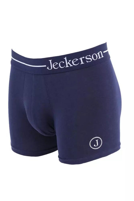 Blue Cotton Men Boxer