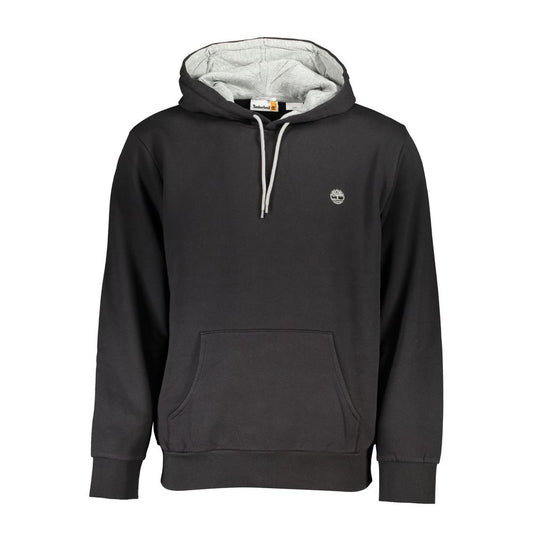 Sleek Hooded Fleece Sweatshirt - Black