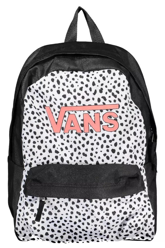 Black Polyester Women Backpack